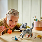 LEGO - Chat ludique Creator - 407 pièces-Les figurines d'animaux sont toutes mobiles et peuvent déplacer plusieurs parties du corps