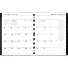 Mead - Cahier de rendez-vous hebdomadaire/mensuel Contempo 2025 - 10 7/8 po H x 8 1/4 po l - Noir - Bilingue-Hebdomadaire : une semaine sur deux pages, comprenant un espace de notes ligne, un horaire de rendez-vous hebdomadaires et un horaire ouvert le week-end; mensuel : un mois sur deux pages