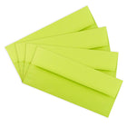 JAM Paper - Enveloppes n° 10, 4 1/8 x 9 1/2 po, Brite Hue Ultra limette, paq./1000 (71091B)-Ouverture : livret