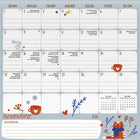 DateWorks - 2026 Calendrier Mural Magnétique Familial 16 Mois - 12 po x 12 po - Bilingue -Organisationnel/Famille