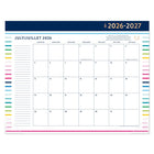 AT-A-GLANCE - Sous-main standard Emily Ley rayures joyeuses 2026-2027 - 22 po x 17 po - bilingue-12 mois : juillet 2026 - juin 2027