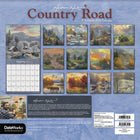 DateWorks - 2026 Calendrier Mural 16 Mois - 12 po x 12 po - Route de Campagne - Anglais -13 images de haute qualité imprimées sur du papier Premium
