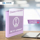Davis Group - Classeurs à anneaux économiques anneaux ronds de 1 po - assortis - paquet de 4-1 po