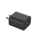 Evry - Chargeur mural 30 W USB-A et USB-C - Noir-Protection complète