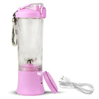 Total Chef - Mélangeur portatif sans fil - 20 oz - Rose lilas-Mélangeur compact sans fil, à sangle amovible 