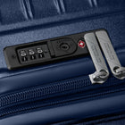 American Tourister - Surftime Spinner - Grand - bleu métallique-Les poignées de transport supérieure et latérale rétractables restent près de la valise pour la protéger contre les dommages.