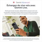 Google - Pixel 9 Pro - 128 Go - Porcelaine - Déverrouillé-Gemini, votre assistant d’IA intégré : Gemini vous aide à optimiser vos idées. Maintenez le doigt sur l'interrupteur pour commencer à rédiger, à planifier, à apprendre et plus encore. 