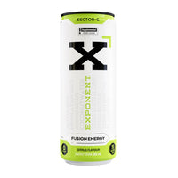 Exponent - Boisson énergisante - 355 ml - Sector-C - Paquet de 12-Mélange d'agrumes léger et croquant : Exponent offre une énergie de fusion avec zéro sucre et zéro édulcorant artificiel. Chaque gorgée combine des acides aminés, des vitamines B et de la caféine naturelle
