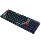 Adesso - EasyTouch 1200 Clavier mécanique compact RVB – 100 touches, filaire/sans fil/Bluetooth, QMK/VIA, interrupteurs rouges, touche Copilot-Disposition compacte de 100 touches : design peu encombrant avec toutes les fonctionnalités d’un clavier complet