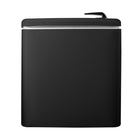 Magic Chef - Mini-réfrigérateur rétro noir de 3,2 pi³ sans congélateur- La poignée élégante au fini chromé ajoute une touche rétro