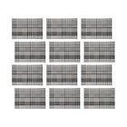 Maxwell & Williams - Accents de Table Napperon Rectangulaire - 45 x 30 cm - Gris Tartan - Paquet de 12-Essuyer avec un chiffon humide