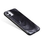 General Supply Goods + Co - Étui Protecteur pour iPhone 11 XR Hybride - Noir Marbré-Noir