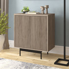 Hudson&Canal - Meuble d'appoint Whitman de 71 cm de largeur par - Chêne gris vieilli-Fabriqué à partir de matériaux MDF robustes dans une finition en chêne gris vieilli