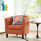 Modway - Prospect Tissu rembourré Fauteuil - Orange-Tissu Polyester Rembourrage