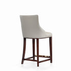 Manhattan Comfort - Shubert tabouret de comptoir moderne en similicuir 22,64" - gris clair - lot de 2-Fait pour durer. Produit de qualité commerciale