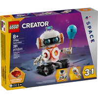 LEGO - Robot spatial Creator - 281 pièces-Le jeu scientifique LEGO Creator 3-en-1 permet aux enfants de construire 3 modèles spatiaux différents