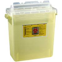 Bemis 3 Gallon pour contenant d'objets no 333040 - boîte de 2 jaune translucide-Cylindre rotatif sur le dessus du contenant permettant une elimination sans les mains.