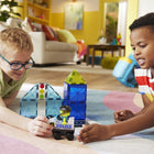 Magna-Tiles - Ensemble de construction magnétique Patrouille policière 20 pièces-Plus à découvrir: Allez voir le Poste de police et la Caserne de pompiers MAGNA-TILES pour donner à votre premier répondant plus de façons de construire!