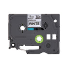 Brother - TZe231 Ruban laminé authentique pour étiqueteuses P-touch - 12 mm de largeur x 8 m de longueur - blanc avec texte noir-Pour les applications d'étiquetage quotidiennes à la maison, au bureau ou au travail, comme les dossiers, les codes-barres, les clés USB, les fournitures de bureau, le contenu du garde-manger et du congélateur, les articles pour enfants et l’équipement