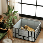 PawHut - Box de Mise Bas pour Chiens de Taille Moyenne/Grande - 48 po L x 48 po l x 23,6 po H-Assemblage facile pour une utilisation et un rangement pratiques