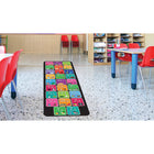 Ashley Productions - Smart Poly The Original Fun Mat - Coureur de Tapis - 15 -5" x 47" - Alphabet et Images Correspondantes-Antidérapant et durable : Le support en caoutchouc robuste garantit la sécurité et la durabilité, idéal pour les zones à fort passage.