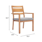 Zuo - Rader Chaise de salle à manger - Naturel - Ensemble de 2-6