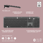 Logitech - MK955 Signature Slim ensemble clavier et souris sans fil - Graphite-Entièrement compatible avec Windows 11