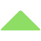 JAM Paper - Rouleaux d'étiquettes standard - triangle - 1-1/4 x 2-1/2 po - vert fluo - 125 étiquettes/rouleau-Taille : Triangle (1 1/4 x 2 1/2 pouces)