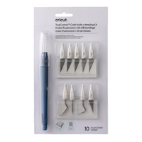 Cricut - Kit de lames et échenilleur TrueControl-Comprend le manche TrueControl, une pointe d'échenillage, une pointe d'échenillage à crochet, une pointe de perçage et 6 lames de cutter