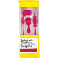 Staples - Écouteurs intra-auriculaires avec microphone, rose-Son de qualité supérieure