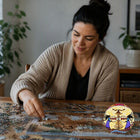 Oscardo - Casse-tête Infinity Love de Leah Dorion avec motif artistique autochtone - 1000 pièces-Carton laminé mat – Finition durable et antireflet pour une expérience de casse-tête lisse et agréable