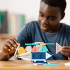 Connetix - PRO Ensemble Constructeur, Contenant 70 Pièces-Idée cadeau pour les garçons, les filles et les enfants de 5 ans et plus qui cherchent une introduction au jeu magnétique ou un complément à une collection existante