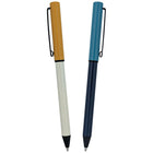 General Supply Goods + Co - Stylo à bille vissable - 1,0 mm - bleu - solides - paquet de 2  -Encre bleue