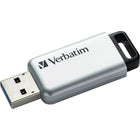 Verbatim - Clé Flash Store N Go Secure Pro USB 3.0 de 32 Go avec cryptage matériel AES 256, argenté-La clé Flash Store N Go Pro est idéale pour la sécurité de tous vos documents sensibles
