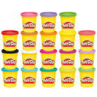 Play-Doh - Pack de 18 pots imagination-18 Couleurs Différentes : Différentes nuances de bleu, de vert, de violet et de rose pour laisser libre cours à votre créativité. Inclut également le rouge, l'orange, le jaune, le noir, le blanc et le marron (contient du blé)