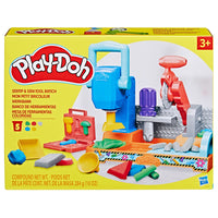 Play-Doh - F9141 Banc à outils pour tampons et scies-Construisez l'imagination des enfants: Les petits constructeurs peuvent imaginer une journée amusante dans l'atelier avec cet ensemble de construction Play-Doh comprenant de nombreuses activités créatives pratiques pour les enfants