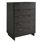 Manhattan Comfort - Granville commode haute moderne 37,8" - gris foncé-Assemblage à domicile requis Tout le matériel inclus