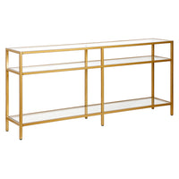 Hudson&Canal - Console Sivil 64" L - Laiton-Un design contemporain moderne pour votre entrée, votre salon, votre bureau et plus encore
