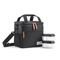 Fit + Fresh - Sac repas isotherme fédéral Fit+Fresh - Noir-Sac repas pour enfants : Le sac repas isotherme pour garçons et filles est parfait pour transporter des collations ou des repas à l’école, lors d’événements sportifs ou de pique-niques