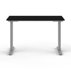 Humanscale - Table assis-debout eFloat Go 2.0 - 24 po x 48 po - surface stratifiée noire/piètement argenté-5