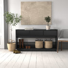Prepac - Console Simply Modern de 60,25 po avec 3 tiroirs et grand compartiment de rangement ouvert - Noir-Service Client Rapide: Nous sommes là pour vous aider avec des réponses rapides et des solutions afin d'assurer une expérience de shopping sans tracas