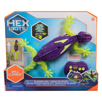 HEX Bots - Gecko Ce lézard robot-Gecko phosphorescent grimpeur de murs : Avec ses mouvements réalistes et son nouveau design phosphorescent, le Gecko grimpeur de murs ne manquera pas de faire peur à vos amis et à votre famille