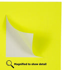 JAM Paper Étiquettes adresses carrées, 2 x 2 po, jaune néon, 240/paquet-12 étiquettes par feuille