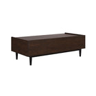 Manhattan Comfort - Table basse Duane 120 cm style mid-century moderne - marron foncé et noir-Assemblage à domicile requis Tout le matériel inclus