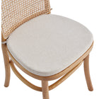 Manhattan Comfort - Lot de 2 chaises de salle à manger Paragon 44,5 cm style industriel chic, rembourrées, coloris Nature et Avoine-Livré chez vous entièrement assemblé Aucun assemblage requis