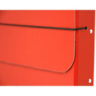JAM Paper - Étui de transport pour dossiers épais avec bande élastique - 10 x 1 1/4 x 13 1/4 - Rouge-Fabriqué à partir d'un matériau en aggloméré durable et robuste et doté d'une fermeture à bande élastique noire conçue pour maintenir les documents en sécurité
