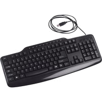 Clavier filaire Staples, français-10 touches de raccourci, dont les fonctions courriel, volume et lecteur multimédia, pour plus de commodité.