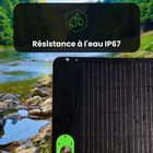 Yoshino - Panneau solaire portable monocristallin pliable 100W SP100-COMPATIBILITÉ - Pour un plus grand confort d'utilisation, ce panneau solaire dispose d'une connexion MC4 permettant de connecter plusieurs panneaux en série ou en parallèle. Vous pouvez utiliser ce panneau solaire avec à peu près n’importe quelle centrale électrique portable dotée d’un connecteur MC4.