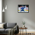 Thatcher Demko 20x29 Canucks Glove Save-H - Toile encadree - 31" x 22"-Prêt à accrocher - livré entièrement assemblé