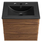 Modway - Render Support mural de 24" Vanette de salle de bain - Noir noyer-8